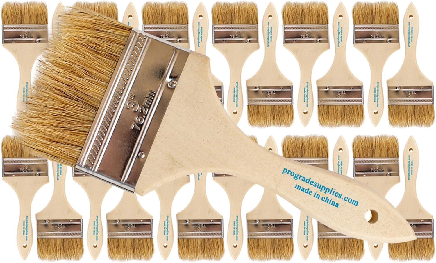 - Chip Paint Brushes - 24 Ea 3 Inch Chip Paint Brush Light Brown