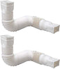 85010 Downspout Extension, White - 2 Pack