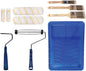 Paint Roller Kit, Brush & Roller,10 Piece Set, Wall Painting Naps for Professionals & Homeowners - All Paints & Stains, Washable, Reusable, Easy to Clean, Superior Absorbency.