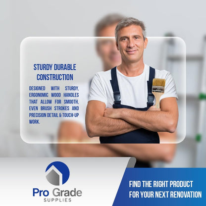 - Chip Paint Brushes - 24 Ea 3 Inch Chip Paint Brush Light Brown