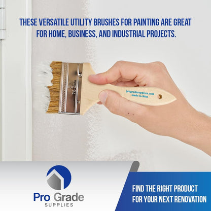 - Chip Paint Brushes - 24 Ea 3 Inch Chip Paint Brush Light Brown