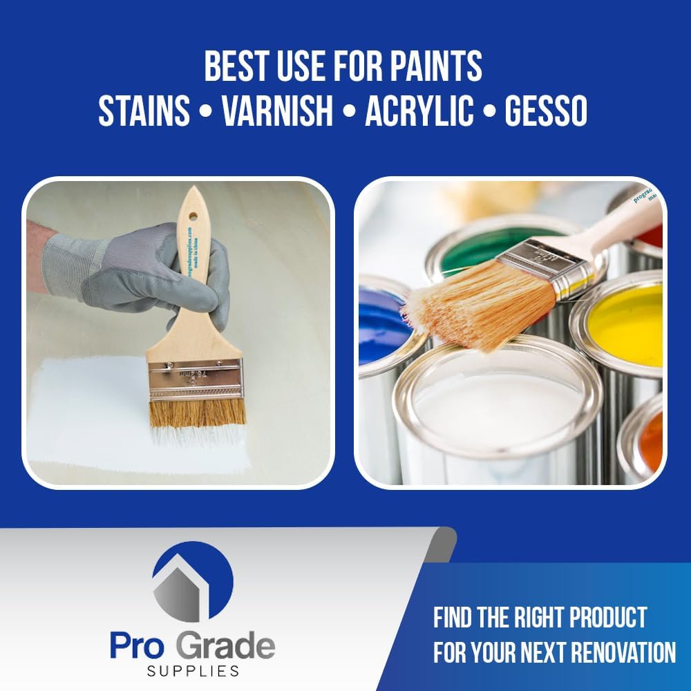 - Chip Paint Brushes - 24 Ea 3 Inch Chip Paint Brush Light Brown