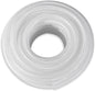 5/8" ID × 50 Ft Heavy Duty Braided Clear Plastic Vinyl Tubing, Flexible High Pressure Reinforced PVC Vinyl Tube Hose, Non-Toxic, BPA Free