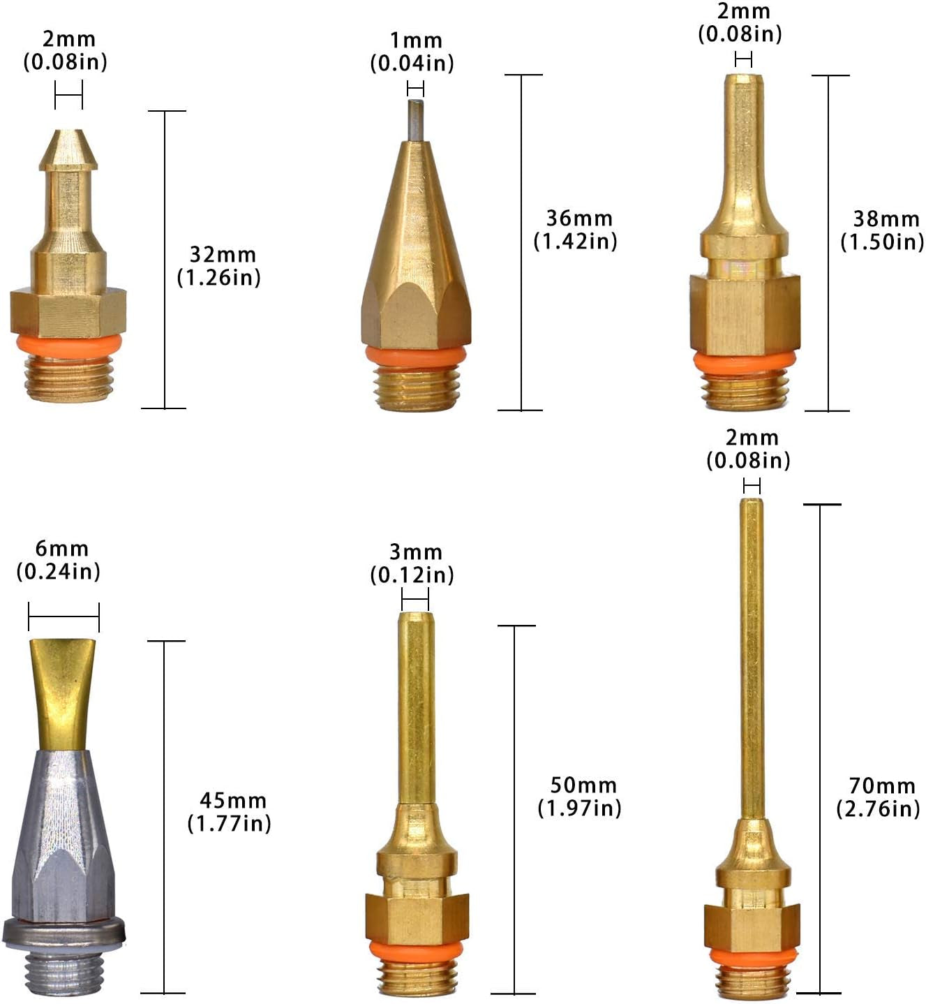 Full Size Hot Glue Gun, 150 Watts with 6 Copper Nozzles Temperature Adjustable Craft Repair Tool Professional Melting Glue Gun DIY Thermo Tool Include 5Pcs Highly Viscous Glue Sticks Luxury Set